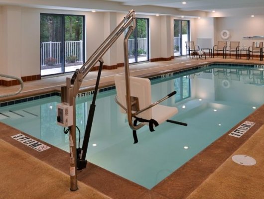indoor hotel pool 